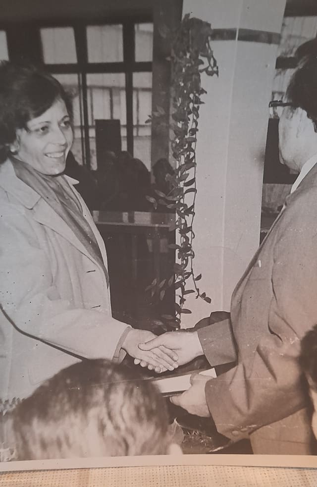 Mánya Antalné kitüntetése 1974
